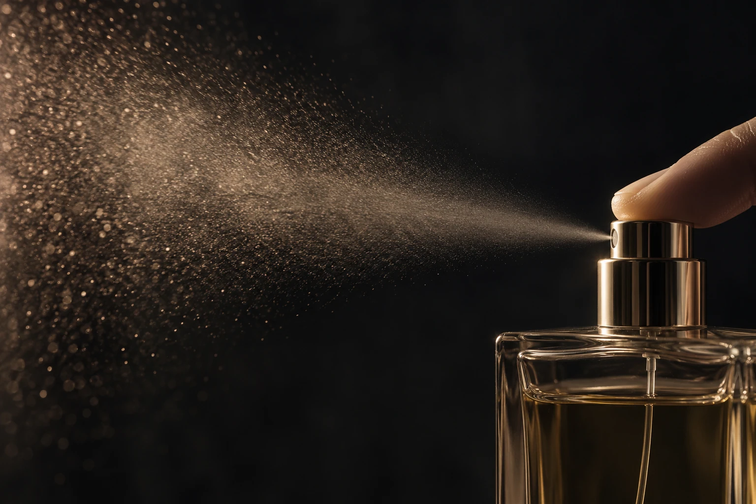 Feiner Sprühnebel eines Parfumzerstäubers
